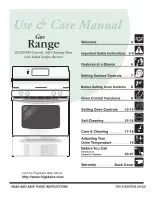 Предварительный просмотр 1 страницы Frigidaire ES200/300 Use & Care Manual