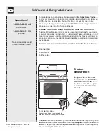 Preview for 2 page of Frigidaire ES200 Use & Care Manual