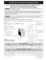 Предварительный просмотр 1 страницы Frigidaire F Installation Instructions Manual