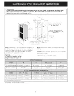 Предварительный просмотр 2 страницы Frigidaire F Installation Instructions Manual