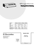 Frigidaire F30WC19E Factory Parts Catalog preview