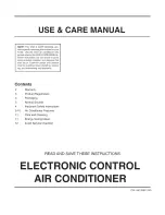 Preview for 1 page of Frigidaire FAA055P7A13 Use & Care Manual