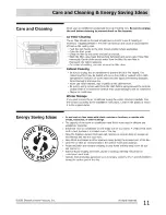 Preview for 11 page of Frigidaire FAA055T7A10 Use & Care Manual