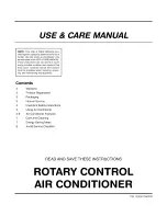 Frigidaire FAA062P7AA Use & Care Manual preview