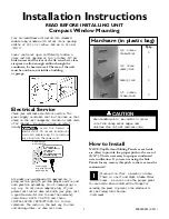 Frigidaire FAA065M7A1 Installation Instructions preview