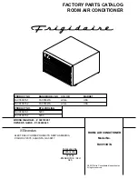 Frigidaire FAC053k7A Factory Parts Catalog preview