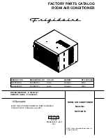 Предварительный просмотр 1 страницы Frigidaire FAC054K7A Factory Parts Catalog