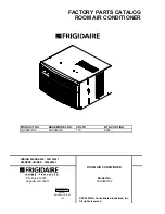 Preview for 1 page of Frigidaire FAC080J7A Factory Parts Catalog