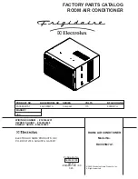 Preview for 1 page of Frigidaire FAC085M7A Factory Parts Catalog