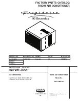 Frigidaire FAC102M1A Factory Parts Catalog preview