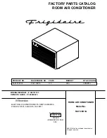 Frigidaire FAC103K1A Factory Parts Catalog preview