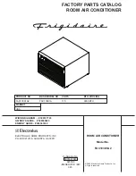 Frigidaire FAC103K1A2 Factory Parts Catalog preview