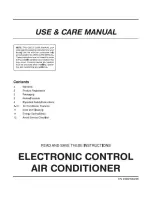 Frigidaire FAC104P1A Use & Care Manual preview