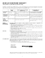 Preview for 2 page of Frigidaire FAC105L1A2 Owner'S Manual