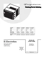 Preview for 1 page of Frigidaire FAC122P1 Factory Parts Catalog