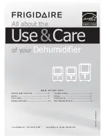 Preview for 1 page of Frigidaire FAD504DUD Use And Care Manual