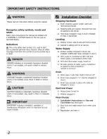 Preview for 2 page of Frigidaire FAFS4073NA0 Installation Manual