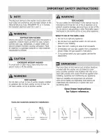 Preview for 3 page of Frigidaire FAFS4073NA0 Installation Manual