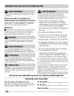 Preview for 2 page of Frigidaire FAFS4272L N (French) L'Utilisation Et L'Entretien