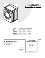 Frigidaire FAFW3577K W Factory Parts Catalog preview