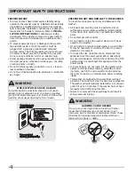 Preview for 4 page of Frigidaire FAFW3577KA - Affinity Series 27-in Front-Load Washer Use And Care Manual