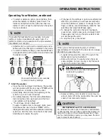 Preview for 9 page of Frigidaire FAFW3577KA - Affinity Series 27-in Front-Load Washer Use And Care Manual