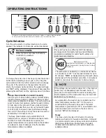 Preview for 10 page of Frigidaire FAFW3577KA - Affinity Series 27-in Front-Load Washer Use And Care Manual