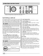 Preview for 12 page of Frigidaire FAFW3577KA - Affinity Series 27-in Front-Load Washer Use And Care Manual