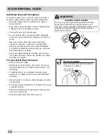 Preview for 16 page of Frigidaire FAFW3577KA - Affinity Series 27-in Front-Load Washer Use And Care Manual