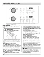 Предварительный просмотр 10 страницы Frigidaire FAFW3801L W Use & Care Manual