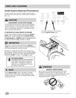 Предварительный просмотр 20 страницы Frigidaire FAFW3801L W Use & Care Manual