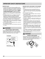 Preview for 4 page of Frigidaire FAFW3921NW0 Use & Care Manual