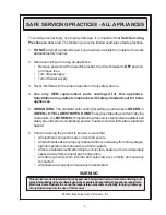 Preview for 3 page of Frigidaire FAH085N1T Product Information And Technical Manual