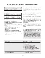 Preview for 18 page of Frigidaire FAH085N1T Product Information And Technical Manual