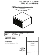 Frigidaire FAH08EM1T1 Factory Parts Catalog предпросмотр