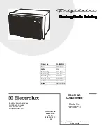 Frigidaire FAH08EP1T Factory Parts Catalog preview