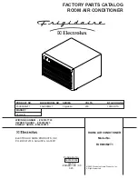 Frigidaire FAH096M2T1 Factory Parts Catalog preview