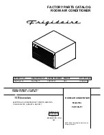 Frigidaire FAH106J1T2 Factory Parts Catalog preview