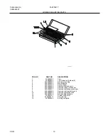 Предварительный просмотр 10 страницы Frigidaire FAH106J1T2 Factory Parts Catalog