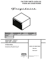 Preview for 1 page of Frigidaire FAH126J2T3 Factory Parts Catalog