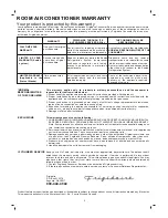 Preview for 2 page of Frigidaire FAH12EP2T1 Use & Care Manual