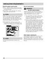 Preview for 4 page of Frigidaire FAHE1011MW Installation Instructions Manual