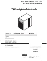 Предварительный просмотр 1 страницы Frigidaire FAK083J7V Factory Parts Catalog