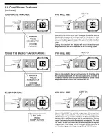 Предварительный просмотр 7 страницы Frigidaire FAK085R7V - Slider/Casemen Room Air Conditioner Use & Care Manual