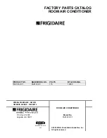 Frigidaire FAK123J1V Factory Parts Catalog preview