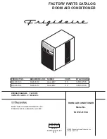 Предварительный просмотр 1 страницы Frigidaire FAK123J1V3 Factory Parts Catalog