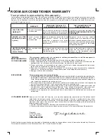 Preview for 2 page of Frigidaire FAK127P1V Use & Care Manual