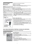 Preview for 4 page of Frigidaire FAM156R1A - 15,100 BTU Median Room Air Conditioner Use & Care Manual