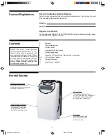 Preview for 3 page of Frigidaire FAP094P1Z - 9,000-BTU Portable Air Conditioner Use And Care Manual