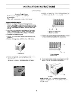 Предварительный просмотр 3 страницы Frigidaire FAQ055S7A - 5500 BTU Air Conditioner Installation Instructions Manual